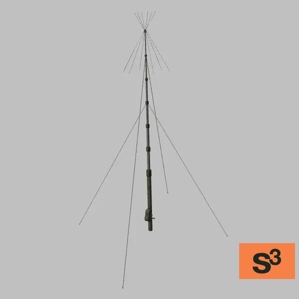 R-166-antenna · RU · grey — 3D model preview