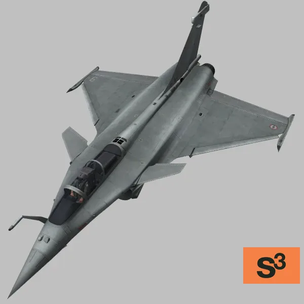 RafaleC · FR · grey — 3D model preview