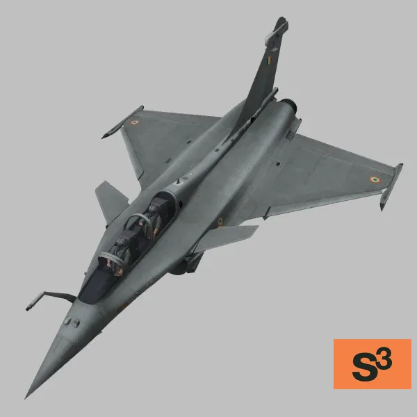 RafaleDH · IN · grey — 3D model preview