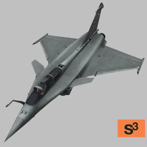 RafaleEM · EG · grey — 3D model preview