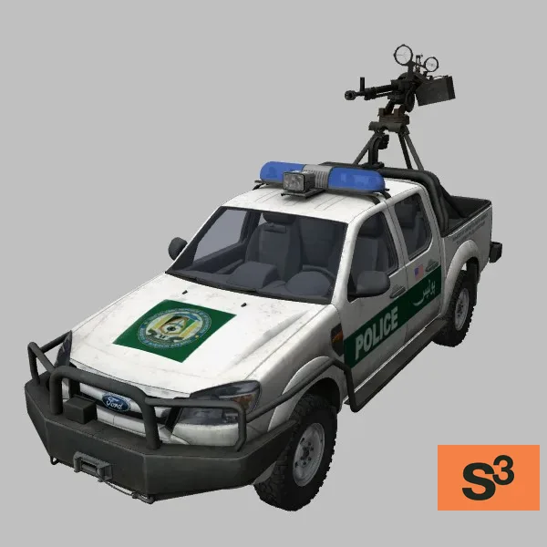 Ranger-2009 · DShKM · AF · white — 3D model preview