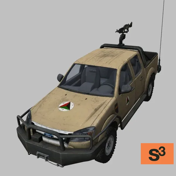 Ranger-2009 · M240 · AF · desert — 3D model preview