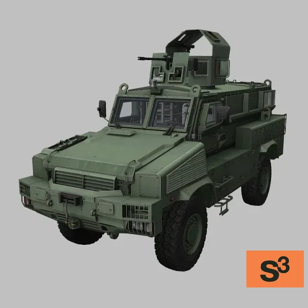 RG-31 · Mk5E · OGPK · M2A1 · AN-PAS-13(V3) · US · green — 3D model preview