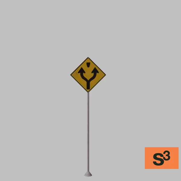 road-direction-sign-001 — 3D model preview