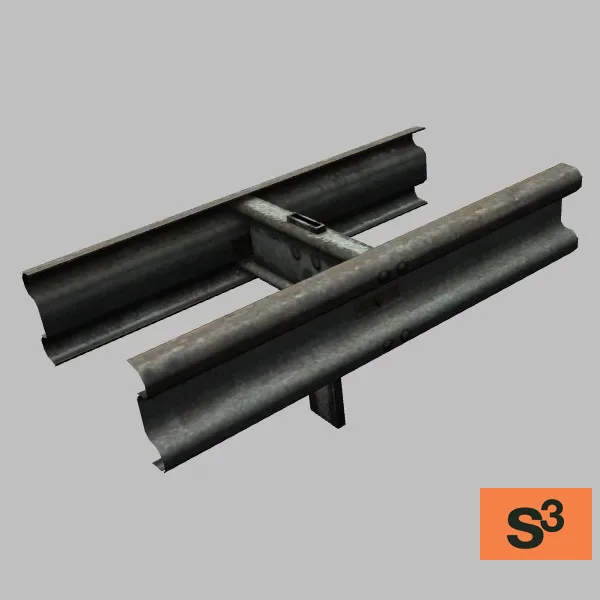 road-guardrail-001 — 3D model preview