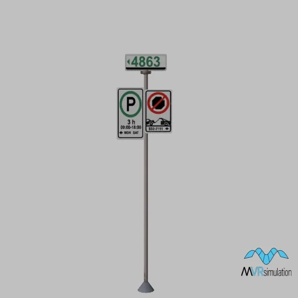 road-info-sign-002 — 3D model preview