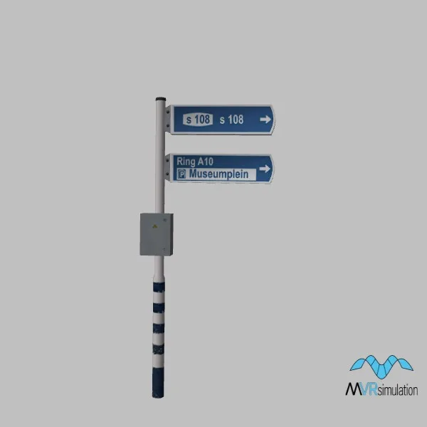 road-info-sign-007 — 3D model preview