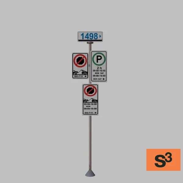 road-info-sign-010 — 3D model preview