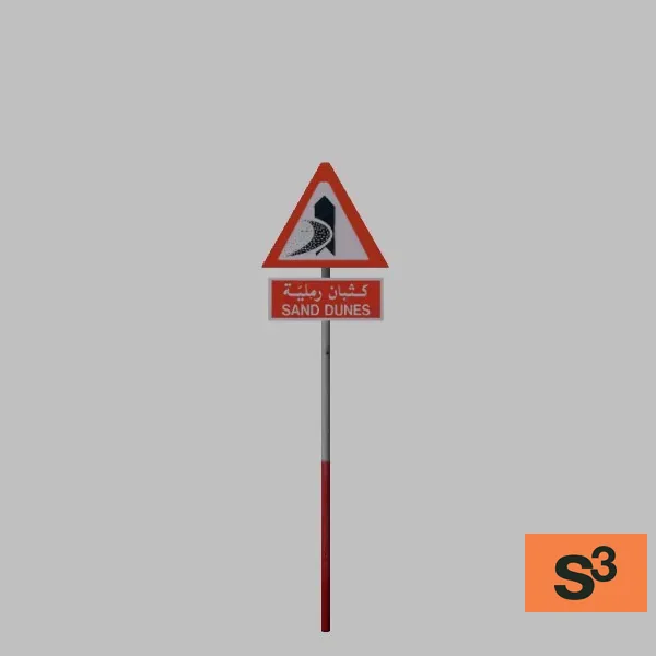 road-sign-arabic-003 — 3D model preview