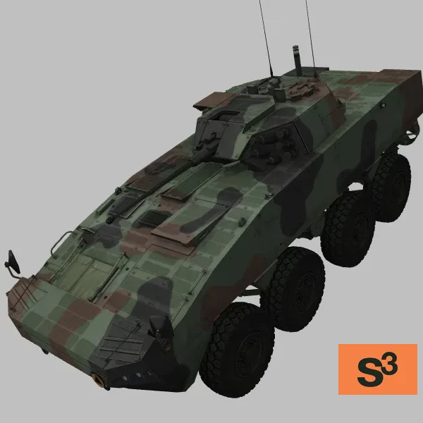 Rosomak · PL · camo — 3D model preview