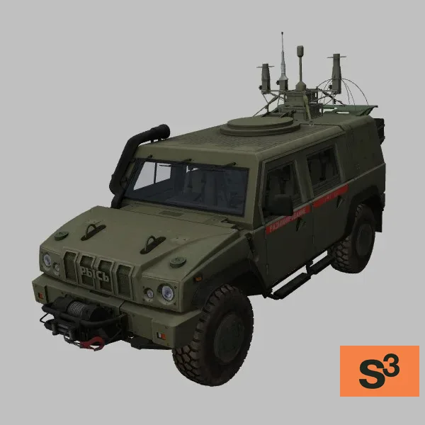 Rys · RP-377UVM1L · RU · green — 3D model preview