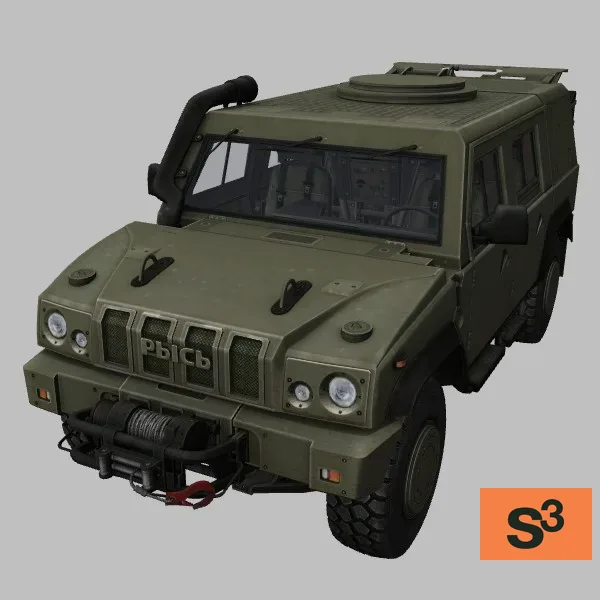 Rys · RU · green — 3D model preview