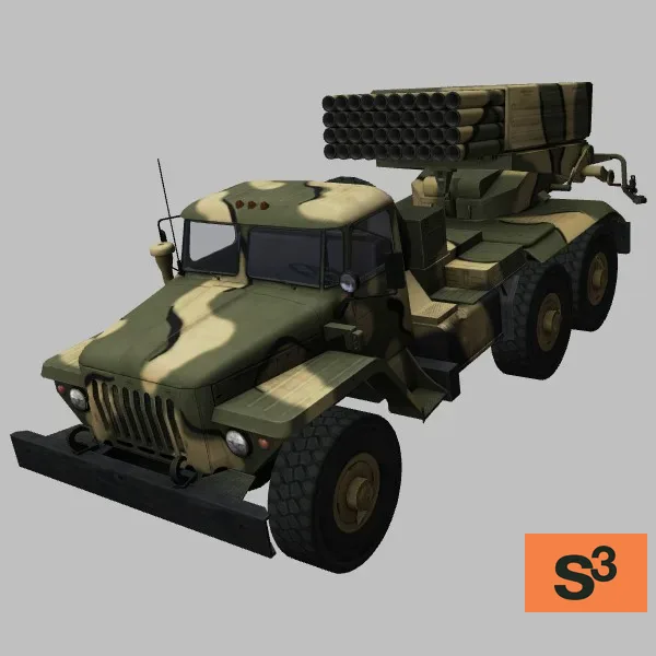 Saqer-40 · EG · camo — 3D model preview
