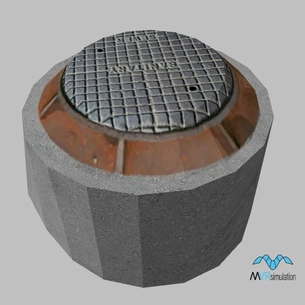 sewer cover-001a — 3D model preview
