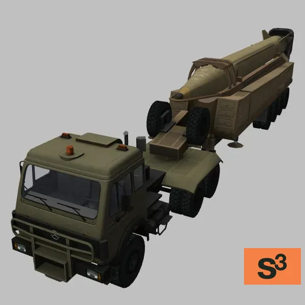 Shahab-3 · IR · green — 3D model preview