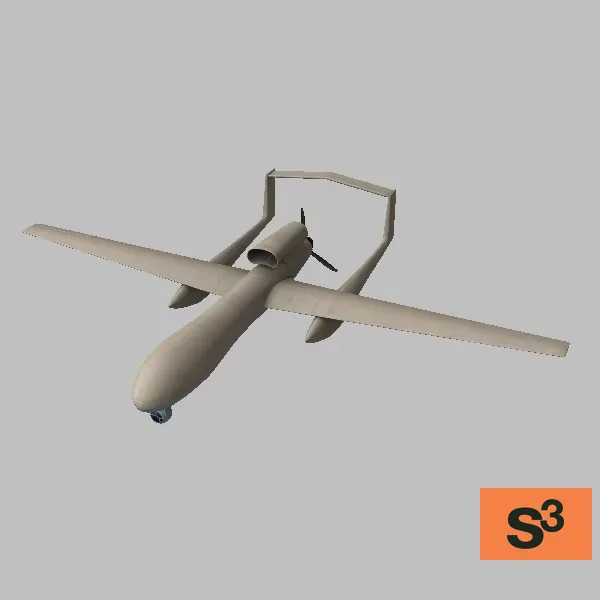 Shahed-147 · IR · grey — 3D model preview