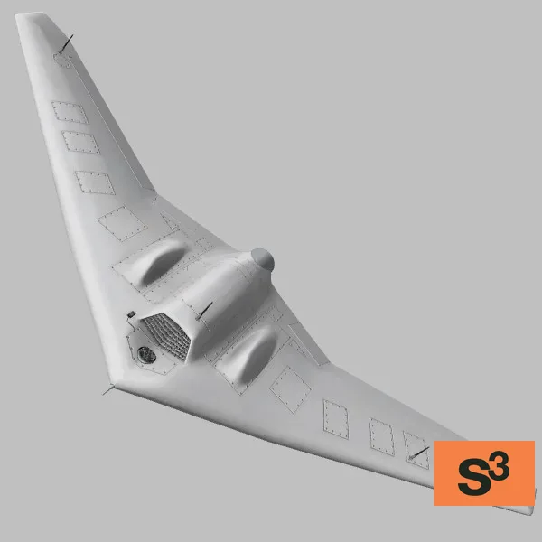 Shahed-191 · IR · grey — 3D model preview