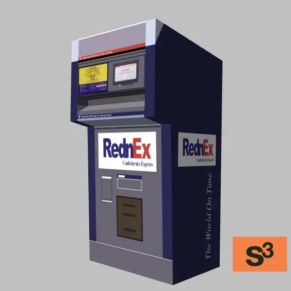 shipping dropbox-001 — 3D model preview