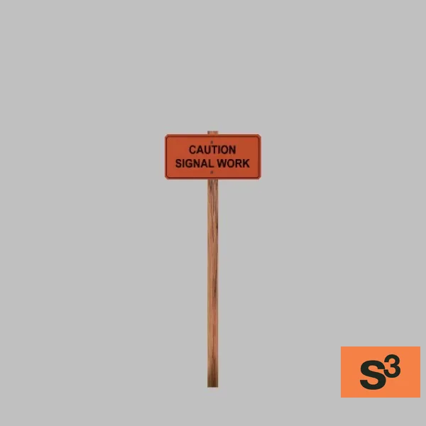 signal work-sign-001c — 3D model preview