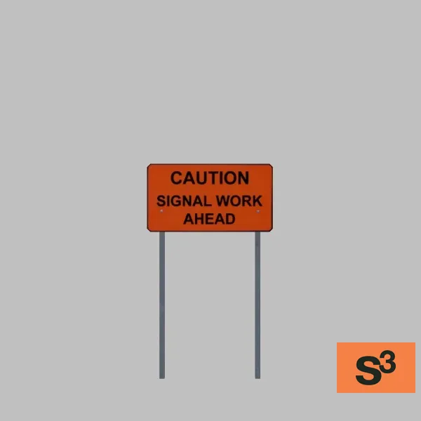 signal work-sign-001d — 3D model preview