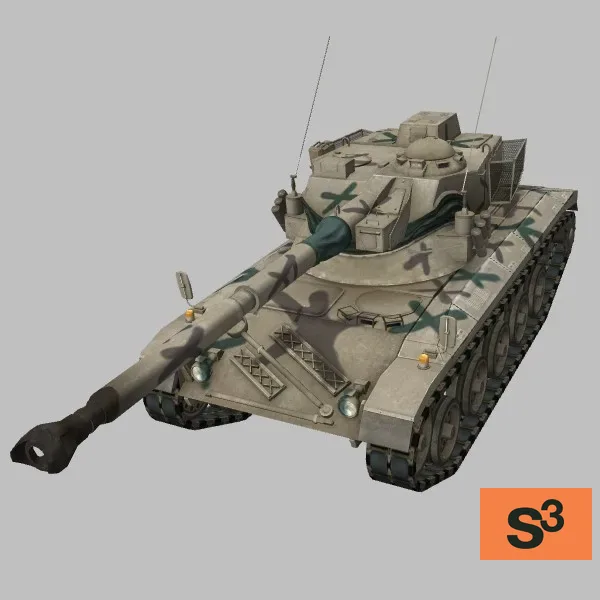 SK-105A2 · TN · camo — 3D model preview