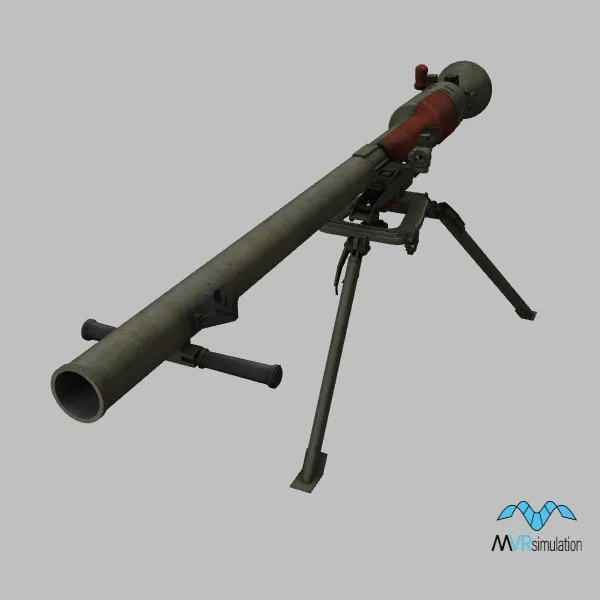 SPG-9 · RU · green — 3D model preview