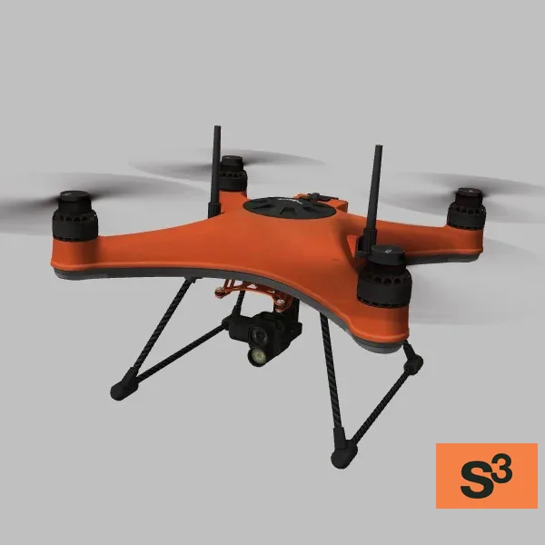 SplashDrone-4 · US · red — 3D model preview