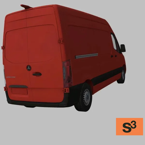 Sprinter-2024 · US · red — 3D model preview