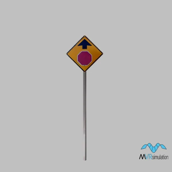 stop ahead-sign — 3D model preview