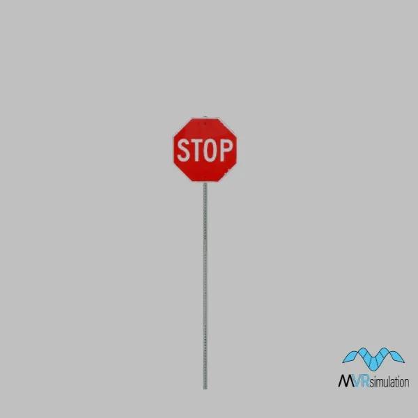 stop sign-002 — 3D model preview