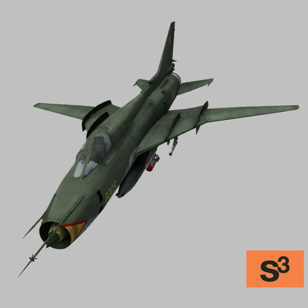 Su-22MK4 · PL · green — 3D model preview
