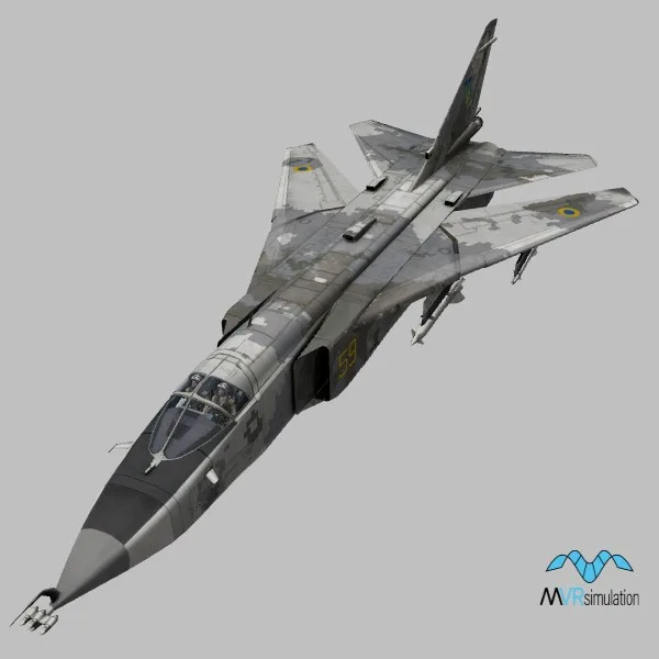Su-24M · UA · camo — 3D model preview