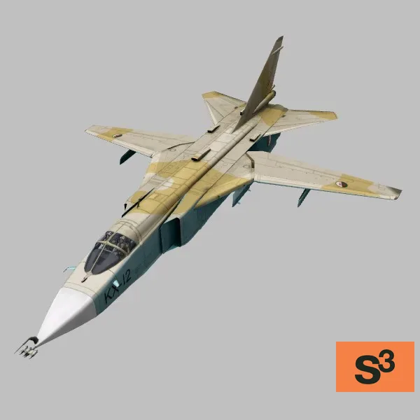 Su-24MK2 · DZ · camo — 3D model preview
