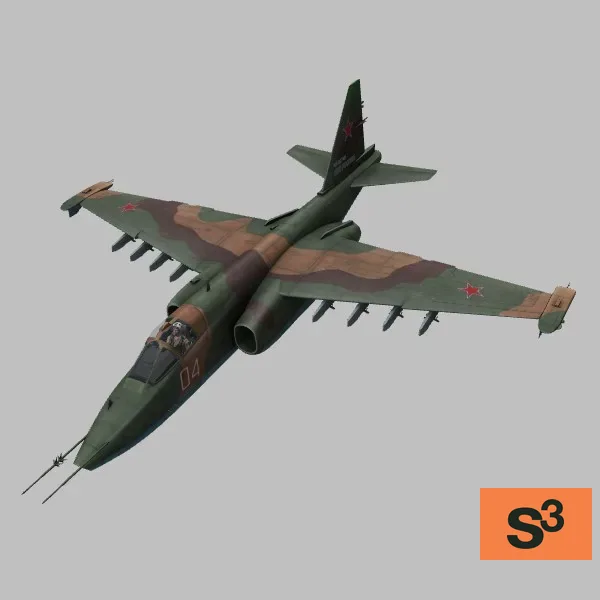 Su-25SM3 · RU · camo — 3D model preview