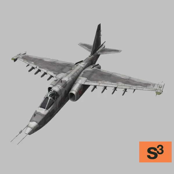 Su-25TK · KP · camo — 3D model preview