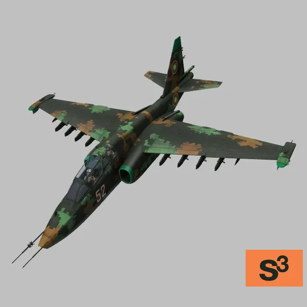 Su-25UBK · BG · digital-camo — 3D model preview