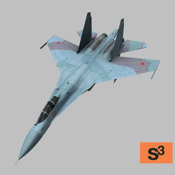 Su-27SM3 · RU · camo — 3D model preview