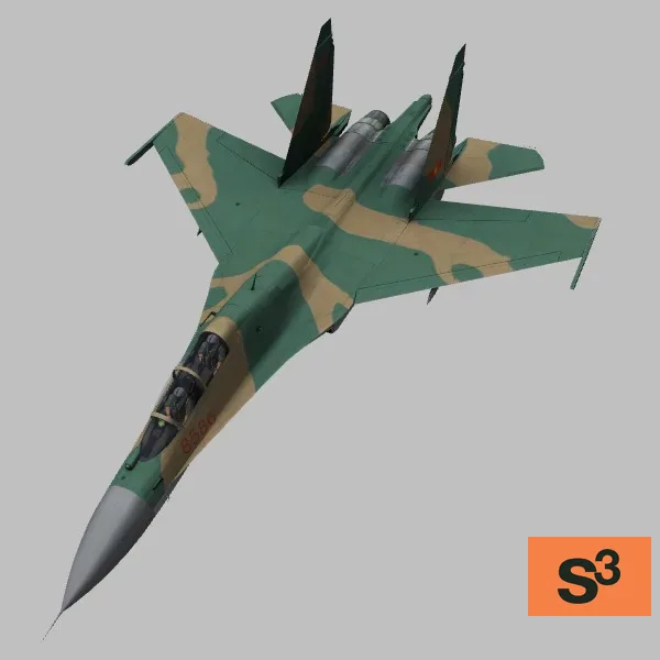 SU-30MK2V · VE · camo — 3D model preview