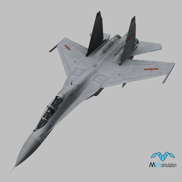 Su-30MKK · CN · grey — 3D model preview