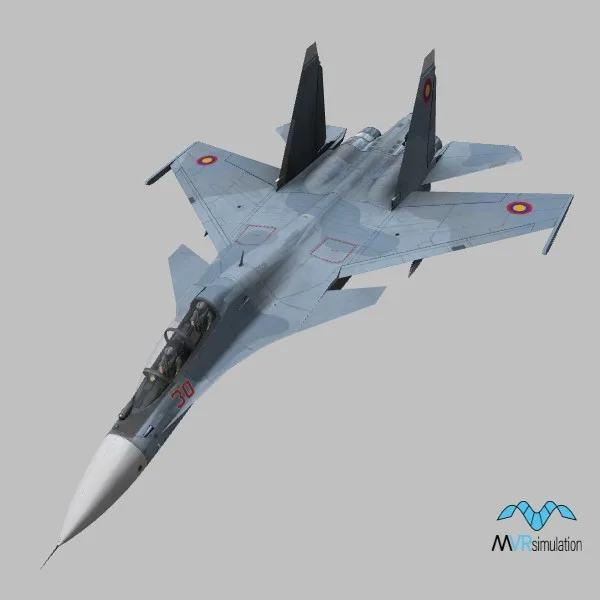 Su-30SM · AM · camo — 3D model preview