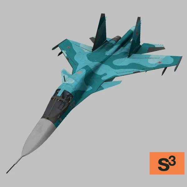 SU-34 · RU · camo — 3D model preview