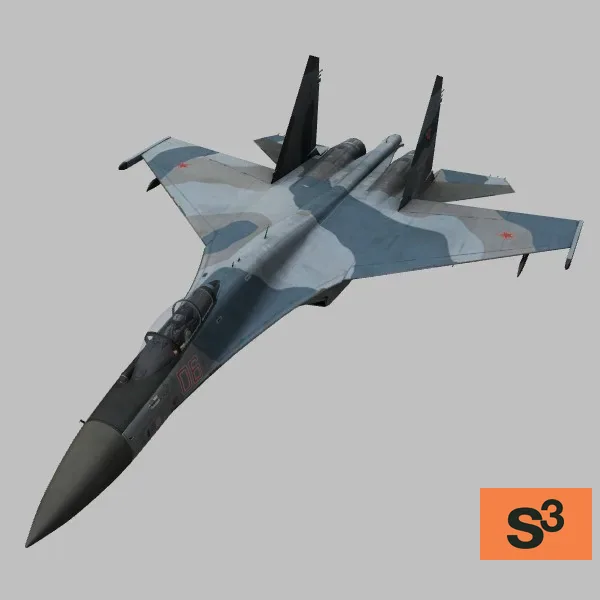 Su-35S · RU · camo — 3D model preview