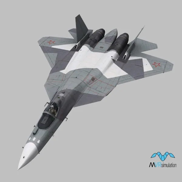 Su-57 · RU · camo — 3D model preview
