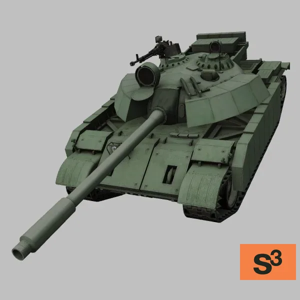 T-55-Enigma · IQ · green — 3D model preview