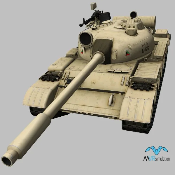 T-55A · LY · desert — 3D model preview