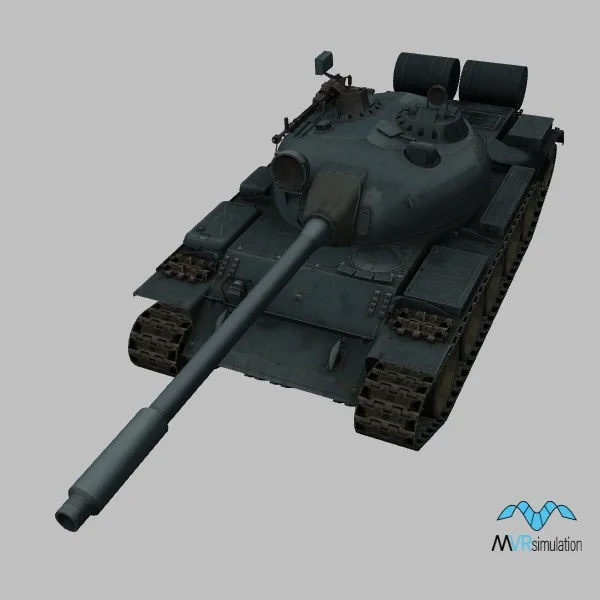 T-55A · YE · green — 3D model preview