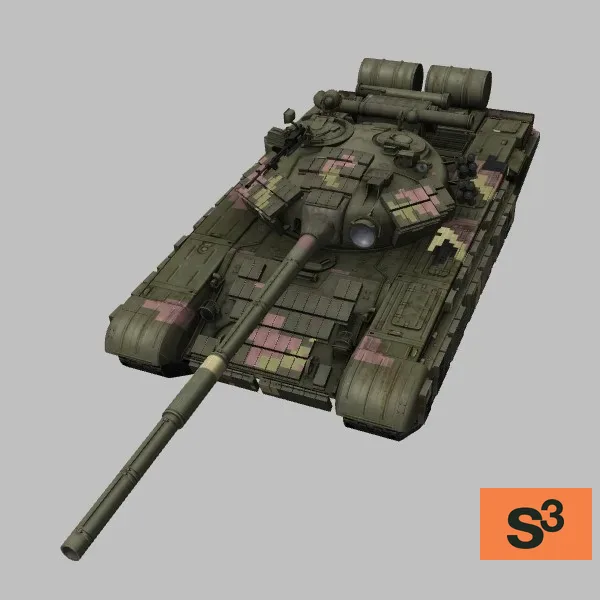 T-64BV · UA · digital-camo — 3D model preview