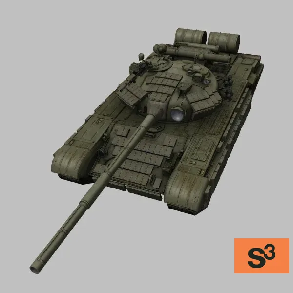 T-64BV · UA · green — 3D model preview