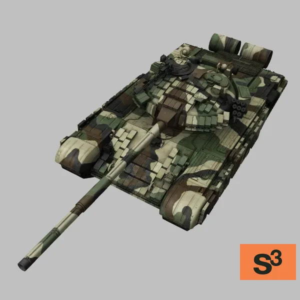 T-72A-Aslan · AZ · camo — 3D model preview