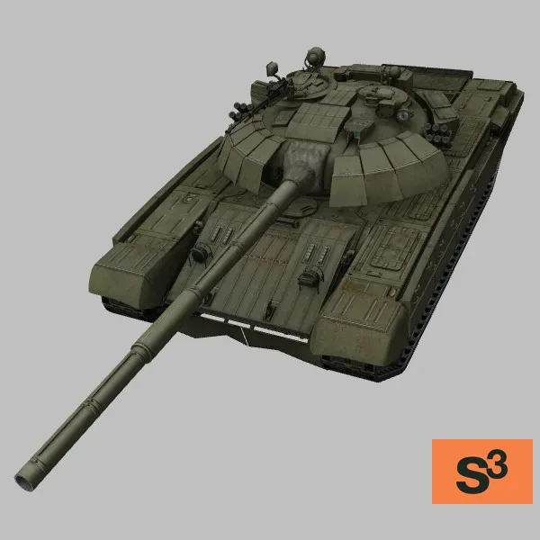 T-72AG · UA · green — 3D model preview